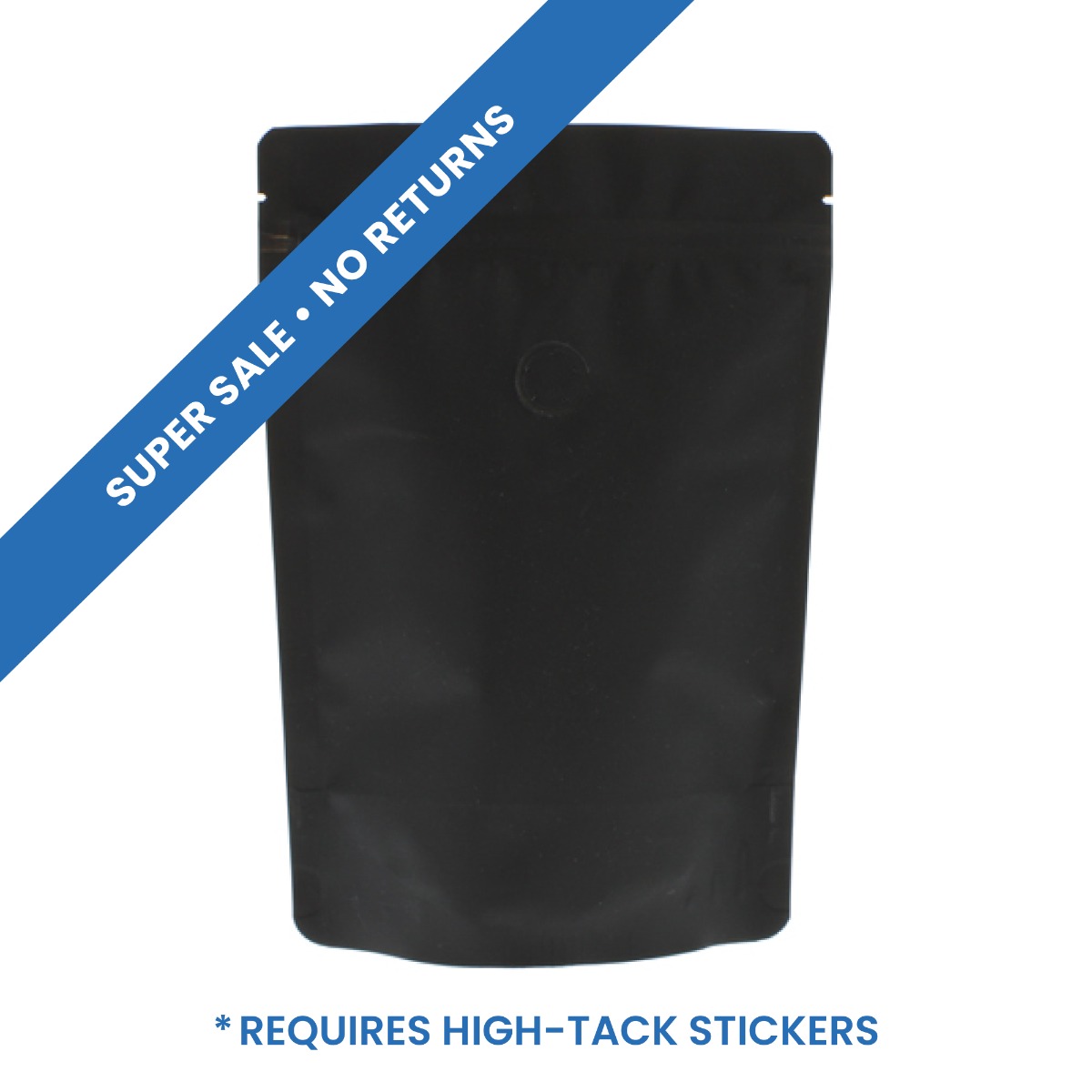 Koffiezak met Paper Feel Varnish - zwart