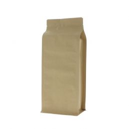 Flat bottom zak kraftpapier - bruin - 140x350+{47,5+47,5} mm (2,8 lt)