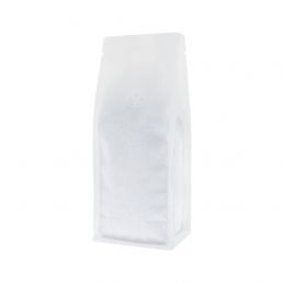 Flat Bottom Koffiezak Mat Wit (100% Recyclebaar)