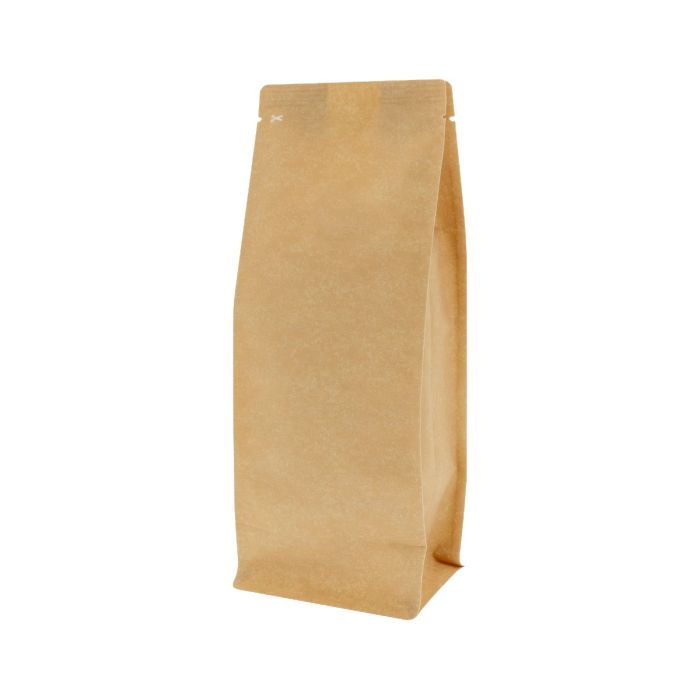 Flat bottom zak - Kraft Look (100% recyclebaar)