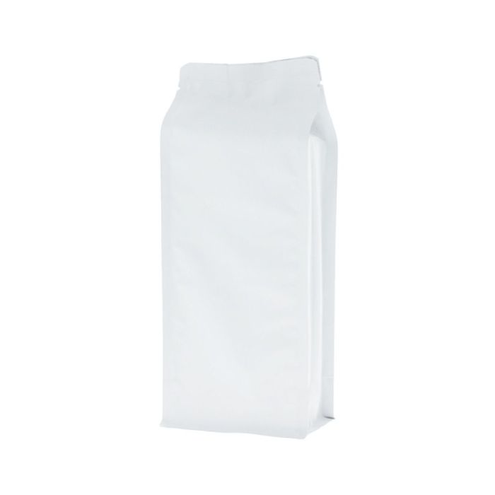 Flat bottom zak - mat wit