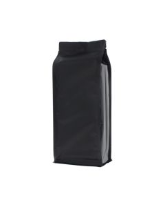 Flat bottom zak - mat zwart