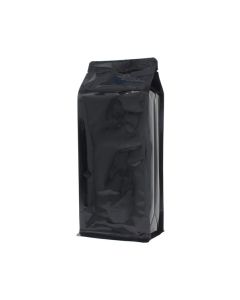 Flat bottom zak - glanzend zwart