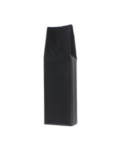 Zijvouw koffiezak - mat zwart - 1 kg (135x390+{40+40} mm)