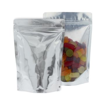 Standup Pouch Clear/Shiny Silver