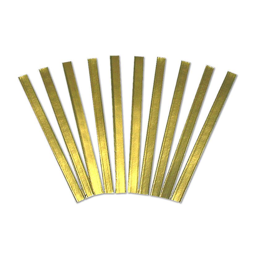 Sluitstrips (Tin Ties) goud - 180 mm
