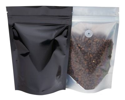 Koffiezak Transparant / Zwart