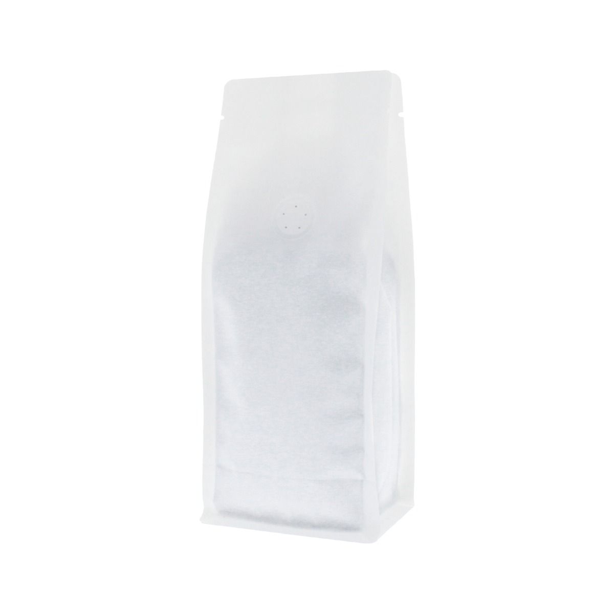 Flat Bottom Koffiezak Mat Wit (100% Recyclebaar)