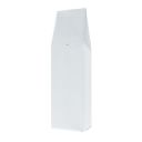 Zijvouw koffiezak - mat wit - 250 gr (80x260+ {25+25} mm)