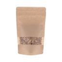 Stazak kraftpapier met venster - bruin