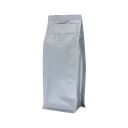 Flat Bottom Stazak Dubbel Matt Zilver (ventiel + front zipper) 95x245+(35+35)mm