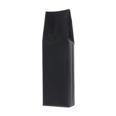 Zijvouw koffiezak - mat zwart - 1 kg (135x390+{40+40} mm)