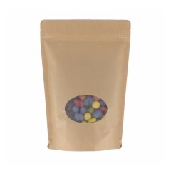 Stazak kraftpapier met ovaal venster - bruin
